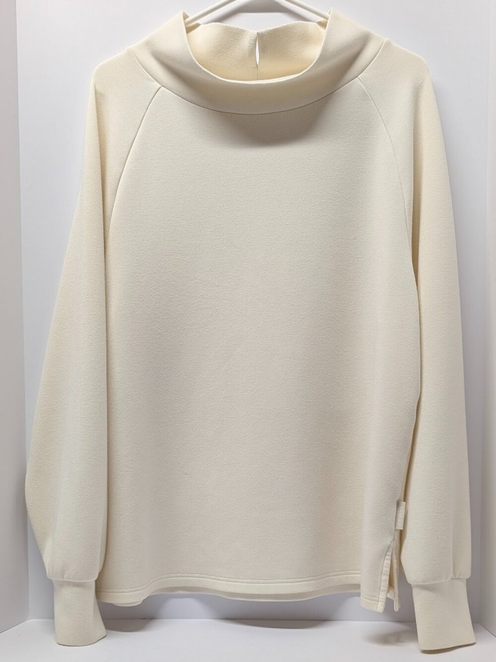 Varley Arcola Funnel Neck Sweatshirt In Egret Vanilla - Picture 3 of 14